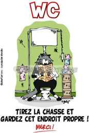 Produktbild von Humorvolle Platte wc Fr8Man