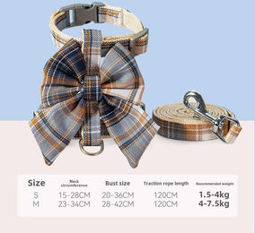 Produktbild von Hund I-förmige JK Leine Katze Aus Geschirr Leine Mittelgroßer und Kleiner Hund Spaziergang Hund Seil Haustierbedarf S