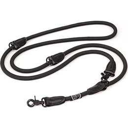 Produktbild von HUND IST KÖNIG® verstellbare Hundeleine 2,3 m schwarz - 2,3 m