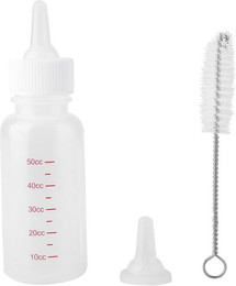 Produktbild von Hund Katze Milch Fütterung Flasche Welpen Kätzchen Neugeborenen Tier Pflege Set - 50 ml