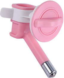 Produktbild von Hund Katze Wasserspender Automatisch Plastikdüse Tränke Wassertränke Hängender Brunnen Futterspender (Rosa) rosa