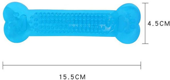 Produktbild von Hund Kauspielzeug Gummi Knochen Zahnpflege - 1 Stk.