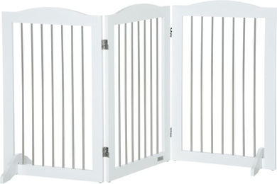 Produktbild von Hunde Absperrgitter, Türschutzgitter, Klappbares Hundegitter mit Ständer