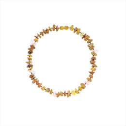 Produktbild von Hunde Bernsteinkette Rosenquarz