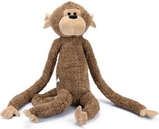 Produktbild von Hunde-Plüschspielzeug Affe Vik XL braun
