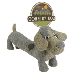 Produktbild von Hunde-Plüschspielzeug Country Dog Lucky braun-grau