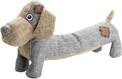 Produktbild von Hunde-Plüschspielzeug Country Dog Lucky braun-grau, Maße: ca. 35 x 18 cm