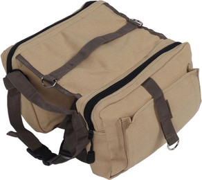 Produktbild von Hunde Rucksack Geschirr Leichte Hunde Camping Satteltasche mit Taschen für Outdoor Wandern Reisen