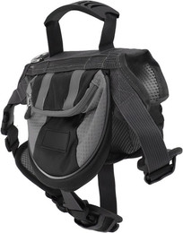 Produktbild von Hunde Rucksack Satteltasche mit Reflektorstreifen Große Kapazität Multifunktion Hundergeschirr Satteltasche