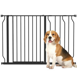 Produktbild von Hunde Türschutzgitter Treppenschutzgitter, 75-115 cm Hunde Türgitter Schwarz