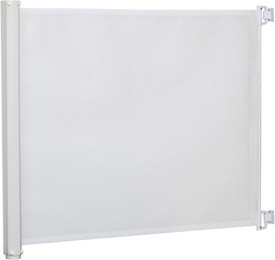 Produktbild von Hunde Türschutzgitter Treppenschutzgitter ausziehbar PVC Weiß