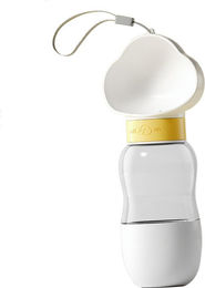 Produktbild von Hunde-Wasserflasche Tragbar Niedlich Transparent Hunde-Wasserfutter mit Fütterung für Hunde-Bewässerungszubehör weiß