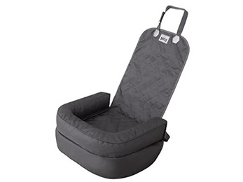 Produktbild von Hundeautositz und Hundebett für kleine Hunde, 55x42 cm, Graphit Oxford - 55 cm