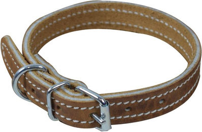 Produktbild von Hundehalsband aus chromiertem Leder mit Naht Ronzon Legend