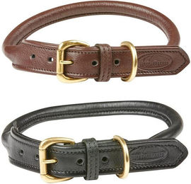 Hundehalsband aus gerolltem Leder Weatherbeeta – Bild 1 von 9