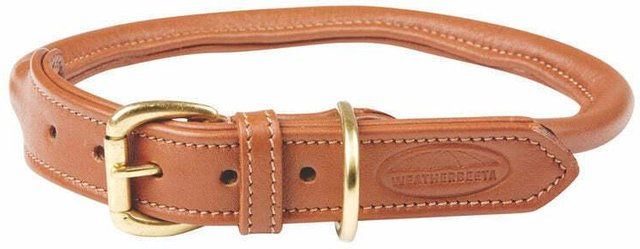 Hundehalsband aus gerolltem Leder Weatherbeeta – Bild 1 von 9