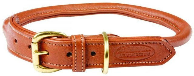 Hundehalsband aus gerolltem Leder Weatherbeeta – Bild 1 von 9