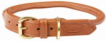 Hundehalsband aus gerolltem Leder Weatherbeeta – Bild 1 von 9