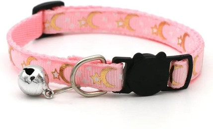Produktbild von Hundehalsband Gold mit Sternen und Mond - 1 Stk.