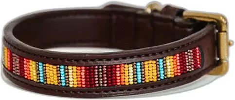 Produktbild von Hundehalsband mit handgemachten Perlen Kentucky