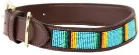 Produktbild von Hundehalsband mit handgemachten Perlen Kentucky