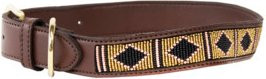Produktbild von Hundehalsband mit handgemachten Perlen Kentucky
