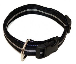 Hundehalsband Nylon Streifen WienerLock Steckschloss® – Bild 1 von 2