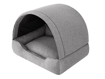 Produktbild von Hundehöhle Hundebett Katzenbett Grau 60x47 cm