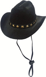 Produktbild von Hundehut mit Stern-Cowboyhut aus Vlies