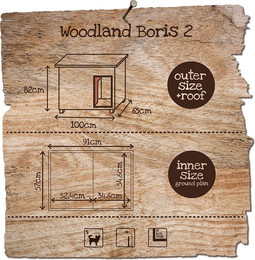 Produktbild von Hundehütte Duvoplus Woodland Boris 2 Classic