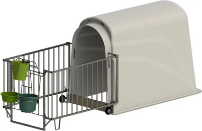 Produktbild von Hundehütte mit schwerem Gehege Kerbl PE UV+