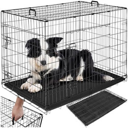 Produktbild von Hundekäfig-Gitterbox Luna, klappbar, mit 2 Türen