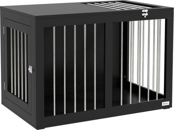 Produktbild von Hundekäfig Hundebox aus Stahl und MDF für mittelgroße Hunde