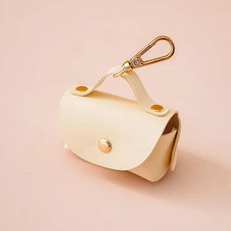 Produktbild von Hundekot Müllbeutelspender Tragbar Hundekotaufheber Beutel Outdoor Spaziergang Haustierbedarf beige