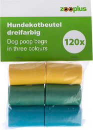Produktbild von Hundekotbeutel dreifarbig - 6 x 20 Stk.
