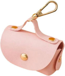 Produktbild von Hundekotbeutelhalter aus Kunstleder mit Spender für Hundekotbeutel, tragbarer Hundekotbeutel-Organizer, Heimtierbedarf