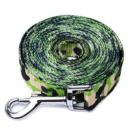 Produktbild von Hundeleine aus Nylon 2cm breit für Hunde bis 60 kg Khaki Camouflage - 2 m