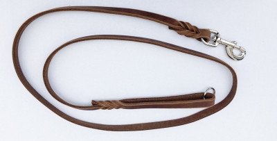 Produktbild von Hundeleine - Lederleine 1,5 m mit Handschlaufe