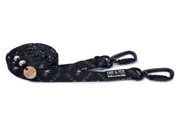 Produktbild von Hundeleine Wau-Effekt Black mit Sicherheitskarabiner