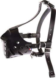 Hundemaulkorb aus Leder mit Kordel Martin Sellier Amstaff – Bild 1 von 2