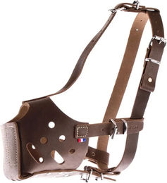 Produktbild von Hundemaulkorb aus Leder mit Kordel Martin Sellier Rottweiler