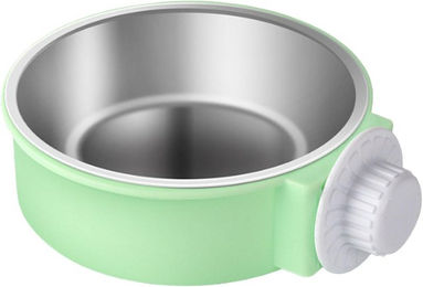 Produktbild von Hundenapf aus Edelstahl zum Aufhängen für Haustierkäfige