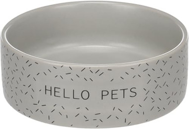 Produktbild von Hundenapf Keramik rund grau Flamingo Lada - 330 ml