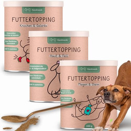 Produktbild von Hunderunde Futtertopping Haut & Fell vegan - 750 g