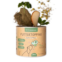 Produktbild von Hunderunde Futtertopping - Zahn & Maul - Frischer Atem, Natürliche Zahnpflege, Gesunde Kräuter, vegan