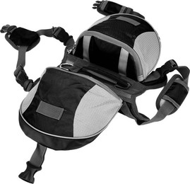 Produktbild von Hundesatteltasche, verstellbar, für Reisen, Hunde, Rucksack mit Seitentaschen für kleine, mittelgroße und große Hunde M