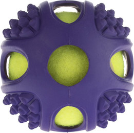 Produktbild von Hundespielzeug Gummi-Tennis-Ball 2in1 - 1 Stk.