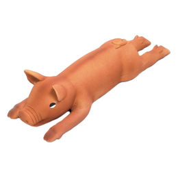 Produktbild von Hundespielzeug Latexferkel - 42x9cm / beige