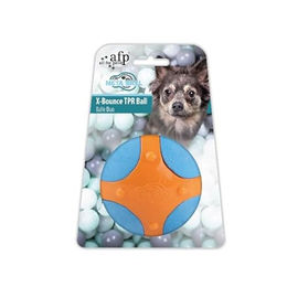 Produktbild von Hundespielzeug X-Bounce Ball blau-orange, Durchmesser:  ca. 6,5 cm