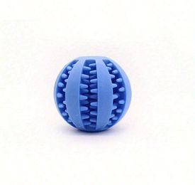Produktbild von Hundespielzeugball, interaktive Gummibälle, Welpen-Kauspielzeug, Haustier-Zahnreinigungsball, Katzen-Haustierfutterspender, Silikonbälle, Spielzeug 5cm
